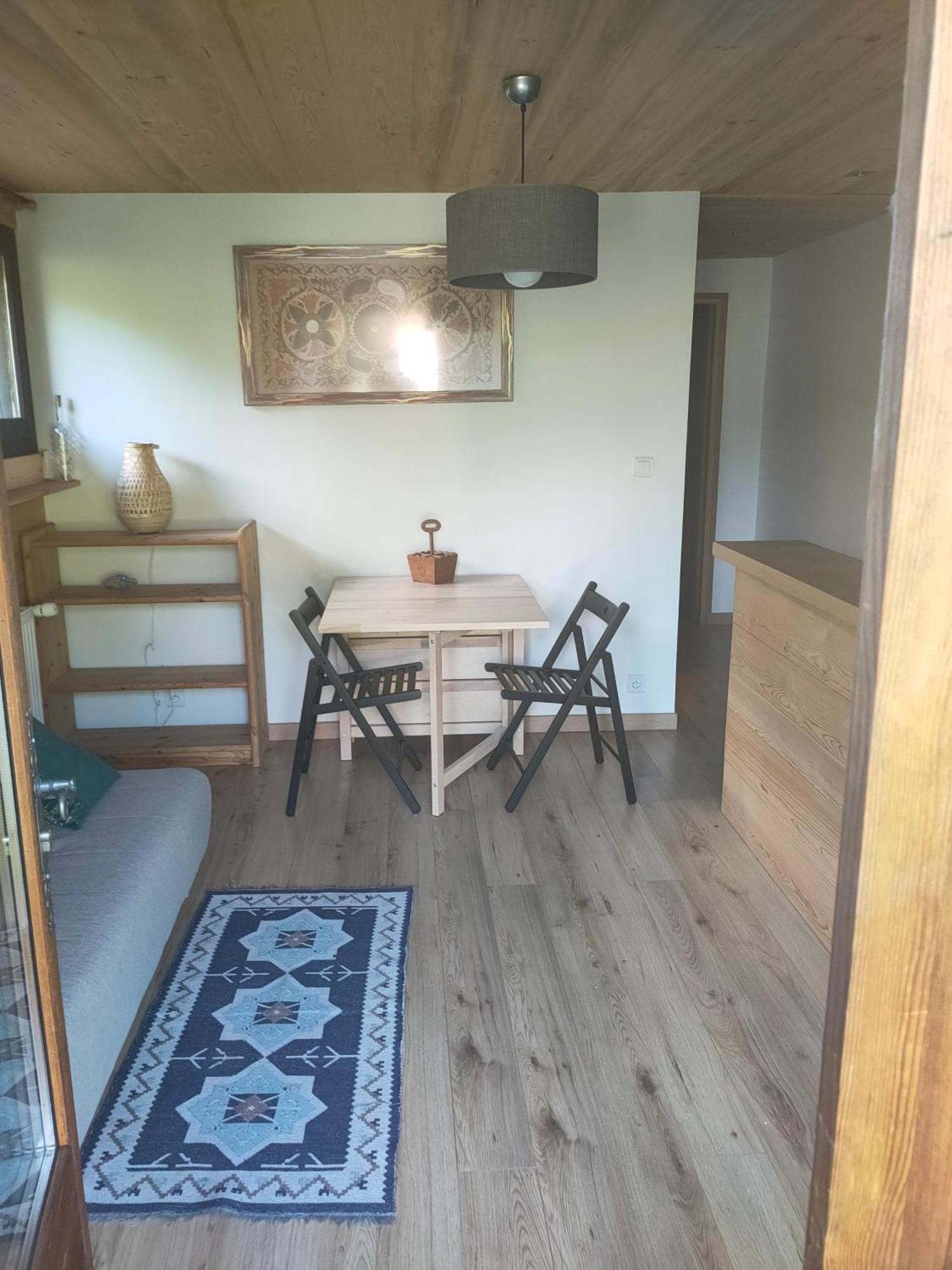 Beau Studio Dans La Vallee De Chamonix Les Trabets Bagian luar foto
